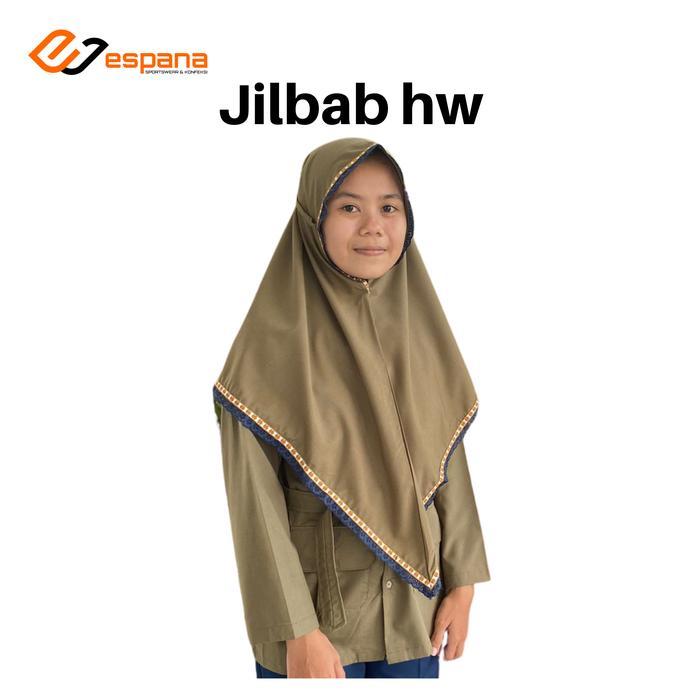 ASLI Jilbab Seragam HW / Seragam Hizbul Wathan Muhammadiyah / jilbab instant anak Muslim Kerudung