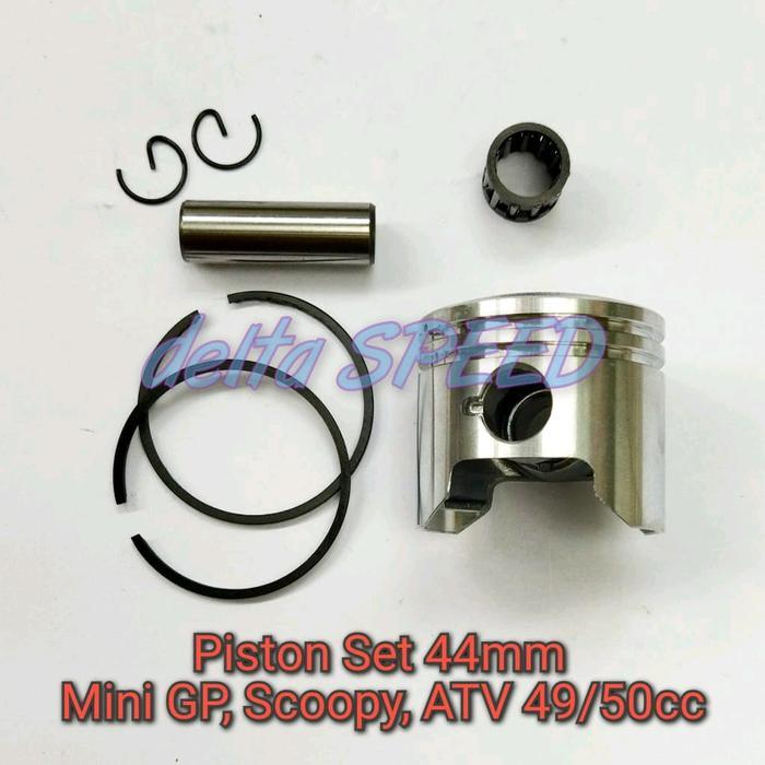 PISTON SET 44MM MINI GP SCOOPY ATV - SEHER - SEKER