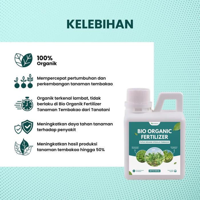 "New" BIO ORGANIC FERTILIZER - Pupuk Organik Cair Untuk Tanaman Tembako Kemasan 500 Ml