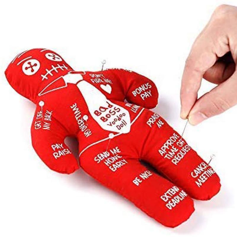 Personalized Revenge Voodoo Curse Doll Witchcraft Fabric Red Doll Kids Toys Horror Doll Holiday