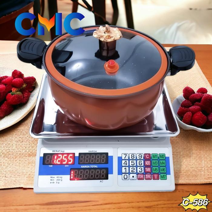 Promo Cmc[Cod]Timbangan Buah Digital 40Kg Digital Computing Scale 40Kg Double Display
