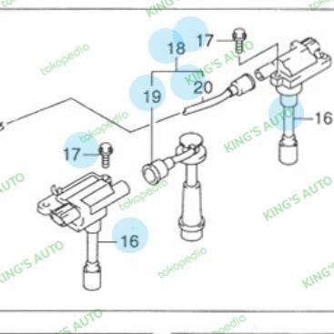 Kabel Busi Escudo 1.6 2004-2007