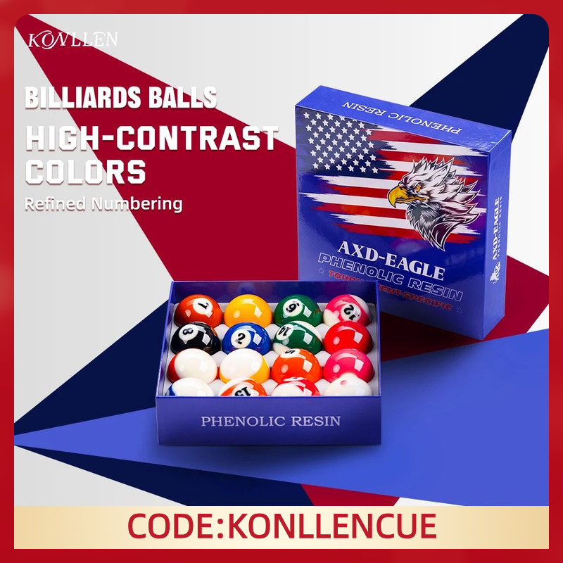 Konllen billiard balls with 8 ball pool balls Tournament Quality for pool ball set billiards balls