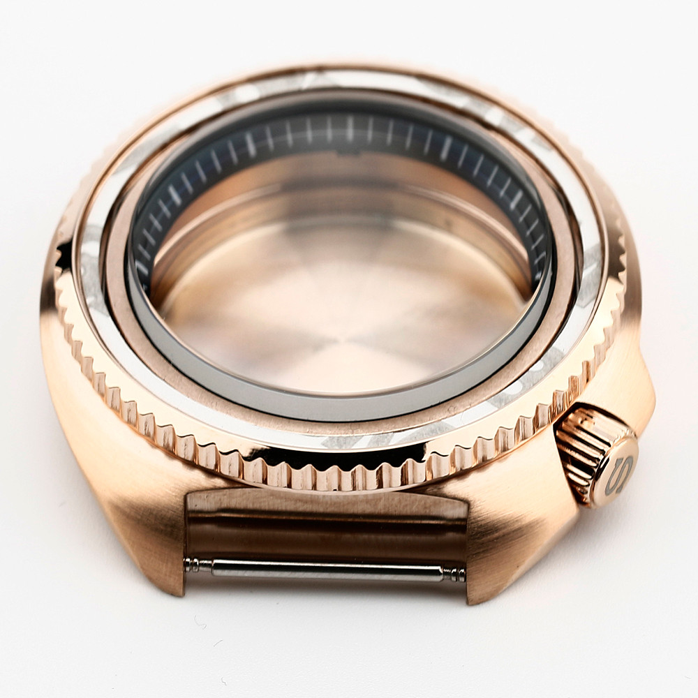 Nh35 Case 42Mm Rose Watch Case For Watch Nh3 Nh35 Nh36 Nh73 Nh38 Nh39 Watch Tuna Watch Case