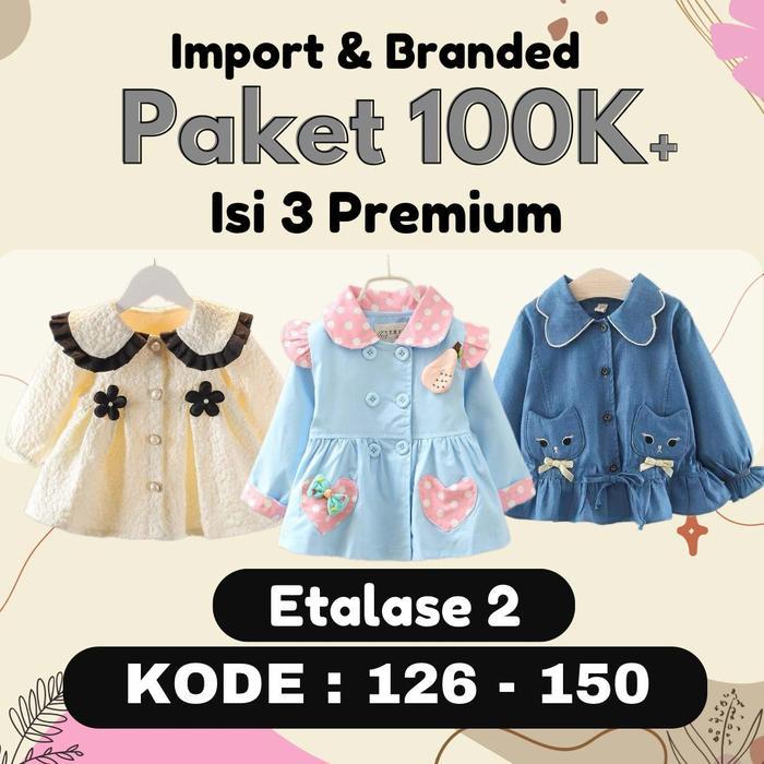 [ ISI 3 PREMIUM ] KODE : 126-150 ORIGINAL 100% BAJU ANAK IMPORT LAKI-LAKI LELANGAN PAKET HEMAT