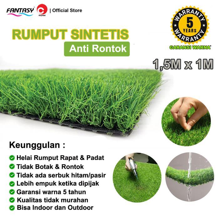 Fantasy Karpet Rumput Sintetis Ukuran 150 X 100 Cm Karpet Rumput Palsu Meteran Karpet Rumput Mini