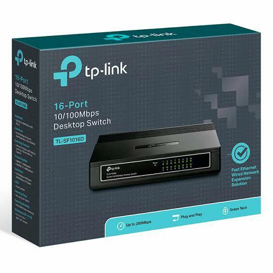 Tp-Link Tl-Sf1016D 16Port Switch Hub / Desktop Switch 16 Port 10/100