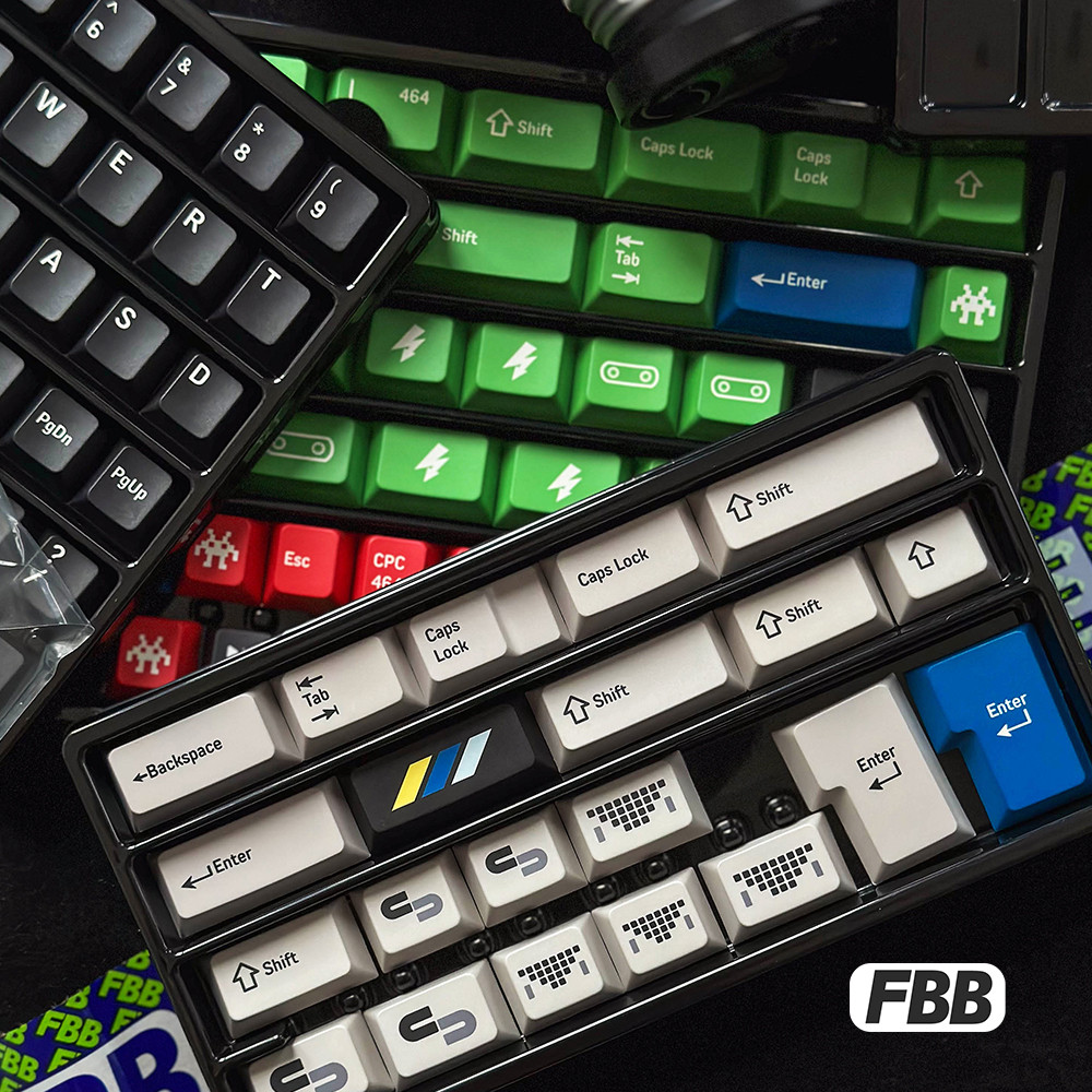 FBB Keycaps CPC 464 Style PBT 1.5MM Hot Sublimation Key Caps for Mechanical Keyboard DIY Kit 60% 75%