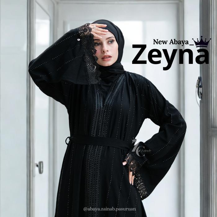 New ( Zeina Abaya ) Black Remaja By Zainab Collection Tbk