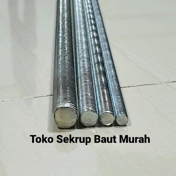 Longdrat Asdrat Galvanis Grade 4.8 M12 / Long Drat / As Drat 12mm 1meter