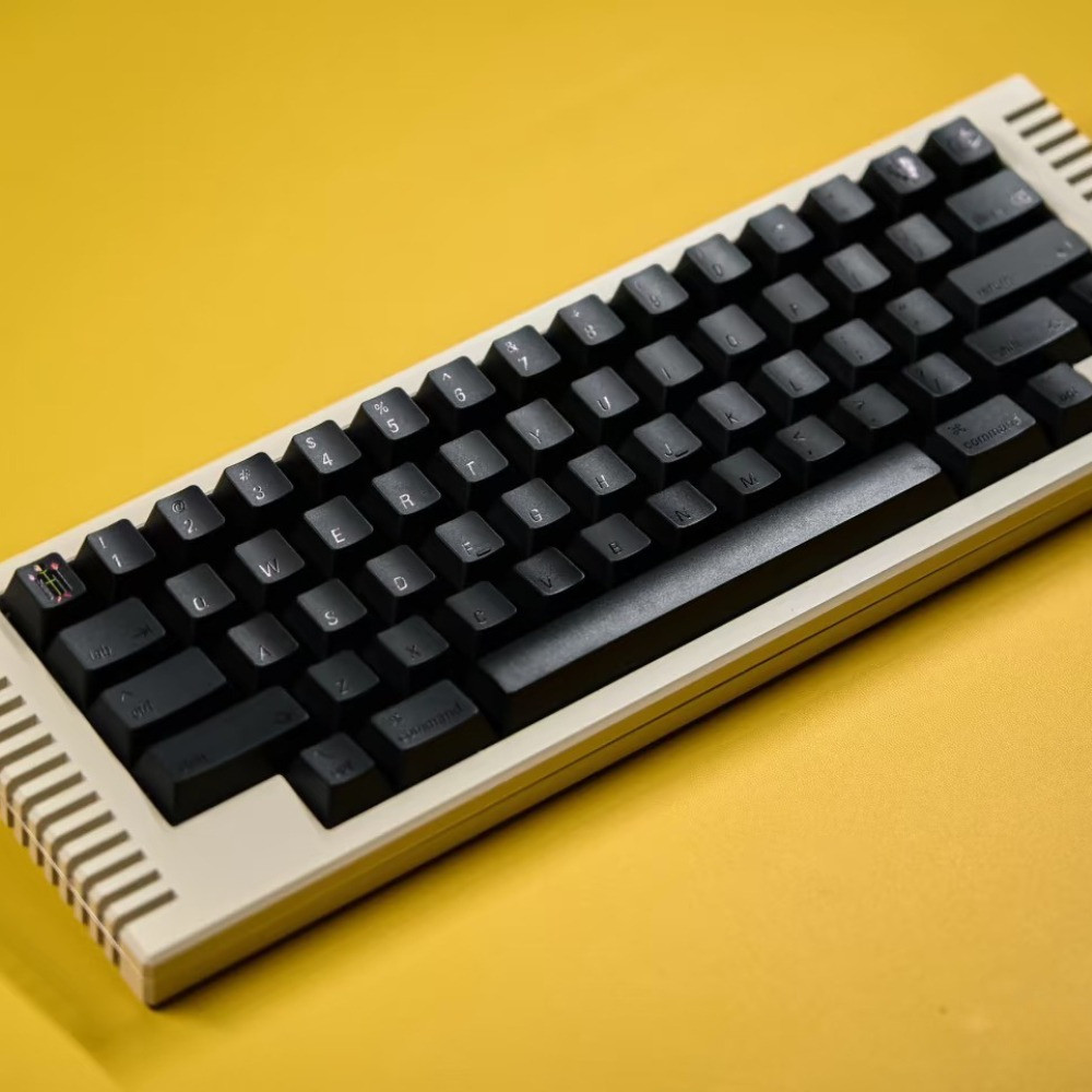 LeleLab Munich Black Keycap Set133key ABS Custom Matte Frosted Keyboard Cap Cherry Profile KeyCap