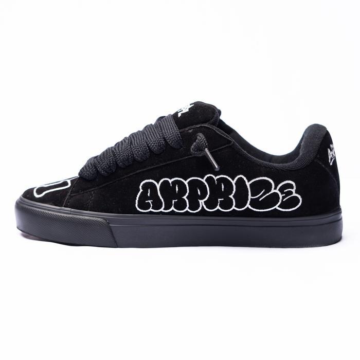 ARPRIZE-TATRIZ GRAFITI 101-BLACK WHITE Sepatu Pria Wanita Sepatu Gemuk Sepatu Skena Hitam Bordir