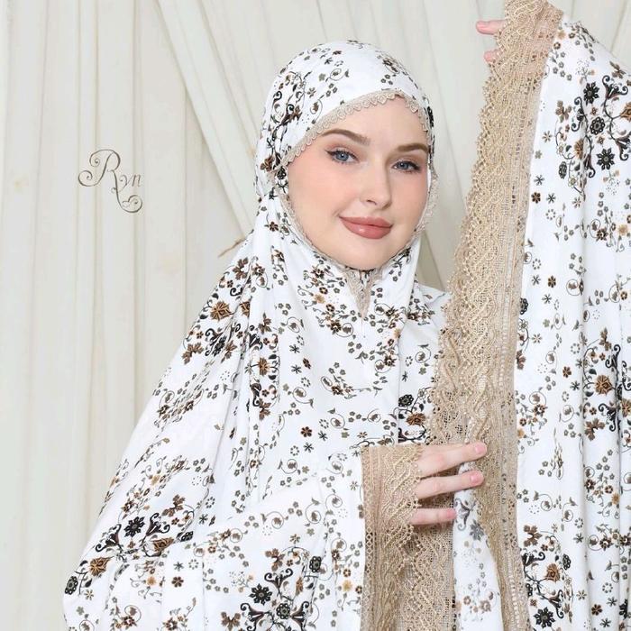 Ryn Rayyan Official Mukena Rayyan Shareefa Series Mukena Dewasa Travelling Rayon RYN Super Jumbo