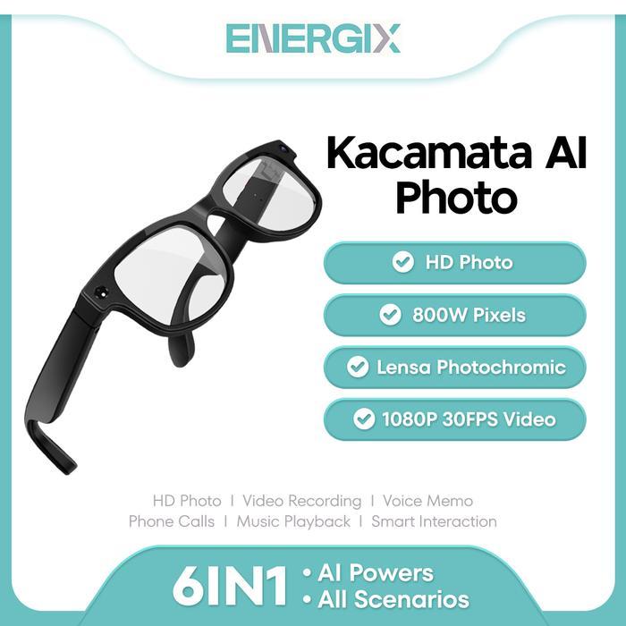 Kacamata ai smart ai photo glasses 6 in 1 kacamata cerdas ai