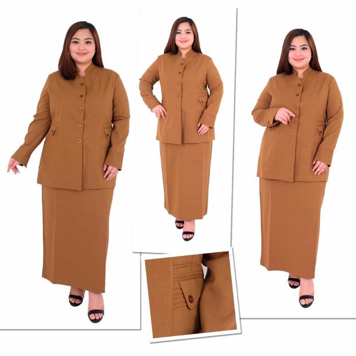 ASLI baju seragam pns kantor pdh guru pemda uk s hingga jumbo bigsize 7l READY STOCK
