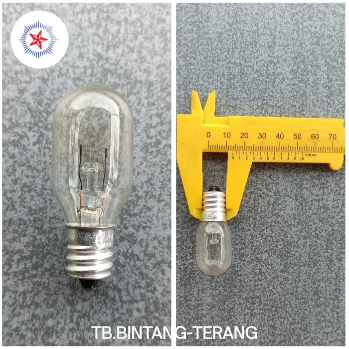 BOLA LAMPU KULKAS E14 TUBULAR LAMP 15W 220V PYGMY BULB CAHAYA KUNING