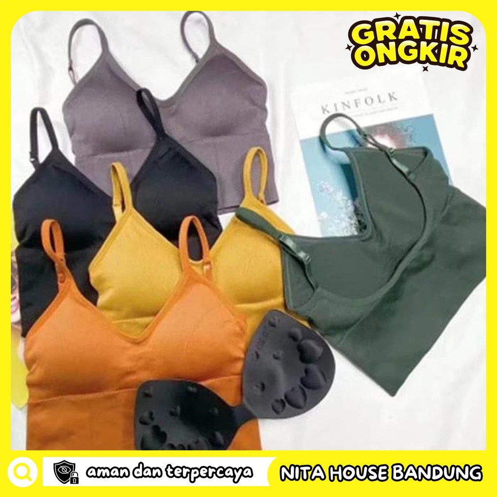SPORT BRA PUSH UP SEAMLESS PAKAIAN DALAM WANITA PRIVASI AMAN