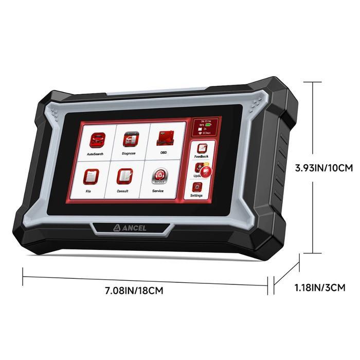 ANCEL DS100 OBD2 SCANNER MONITOR MESIN TRANSMISI ABS SRS, 4 ALAT DIAGNOSTIK SCANNER MOBIL DENGAN