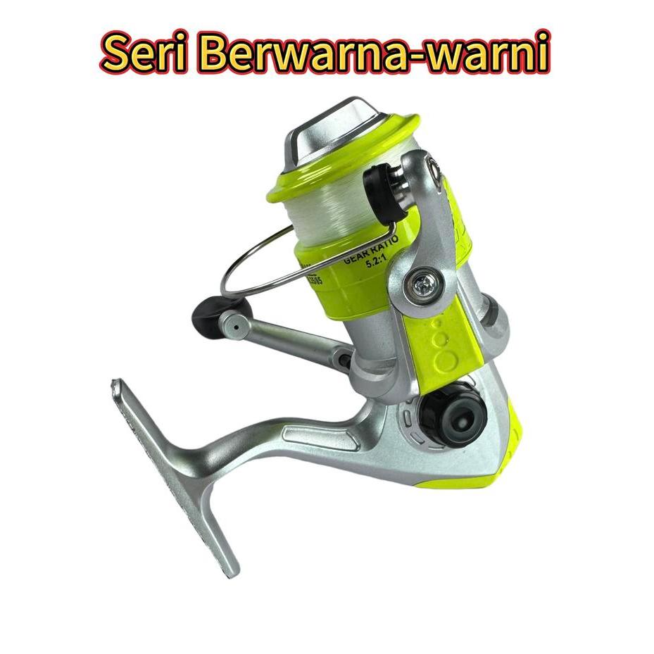 Reel Pancing Pemula Tipe SPINNING 200 Fishing Reel Free Senar Pancing Pada Spool Bahan Plastik