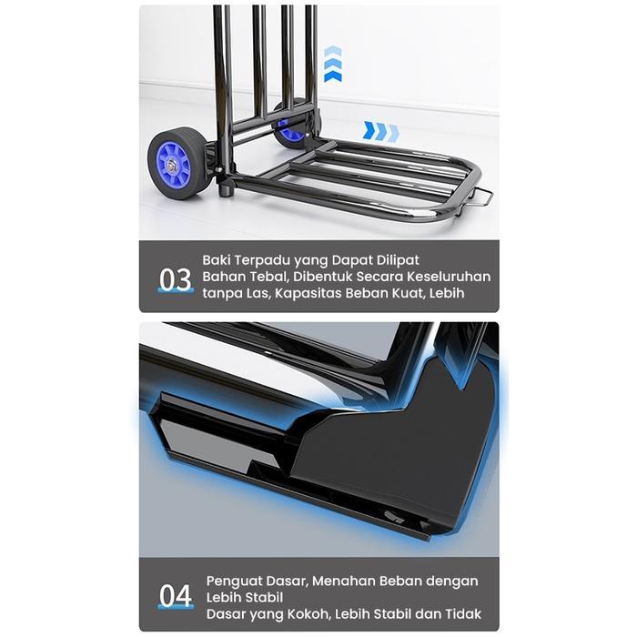 Trolley Besi Lipat /Trolley Lipat Bahan Besi /Trolley/ Troli /Troly /Trolley Barang Serbaguna Beli
