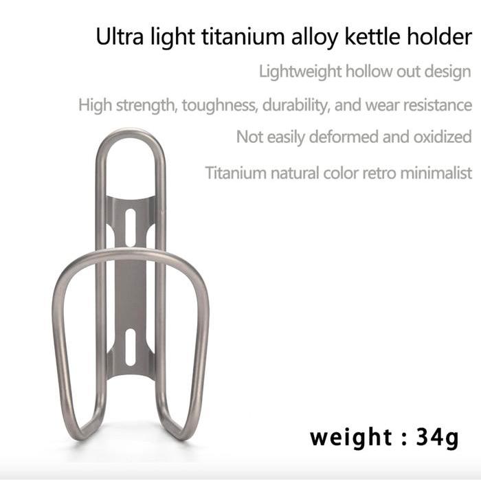 BOTTLE CAGE TITANIUM BOTTLECAGE SEPEDA STEEL VINTAGE ROADBIKE