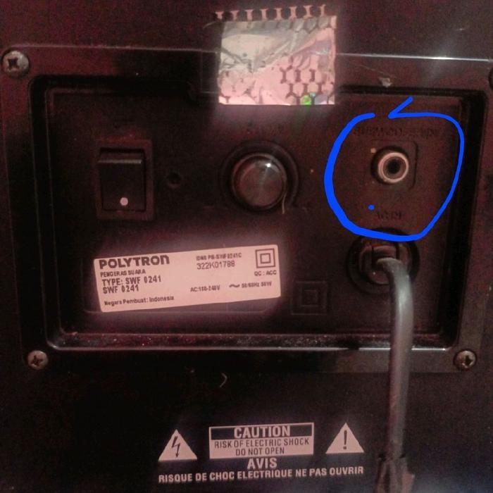 Socket Subwoofer Tv Polytron Rca