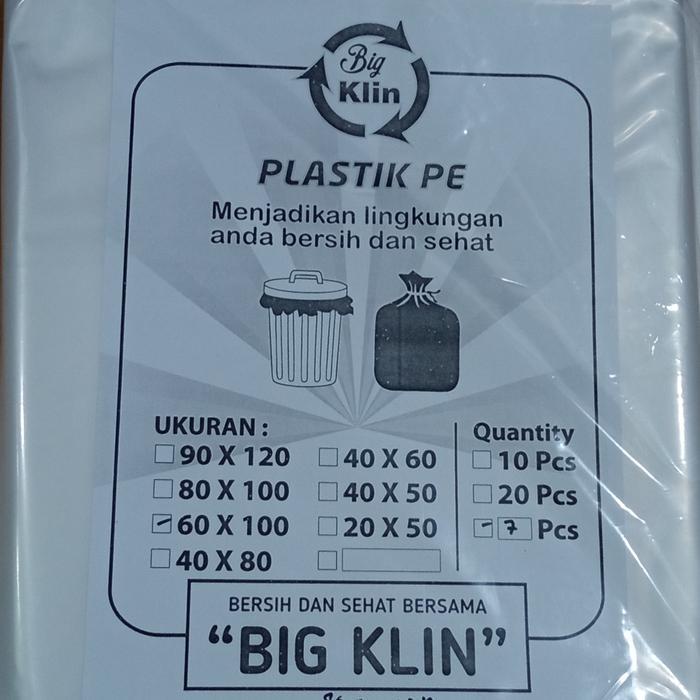 Kantong Plastik Pe Ukuran 60100 Tebal 80 Micron