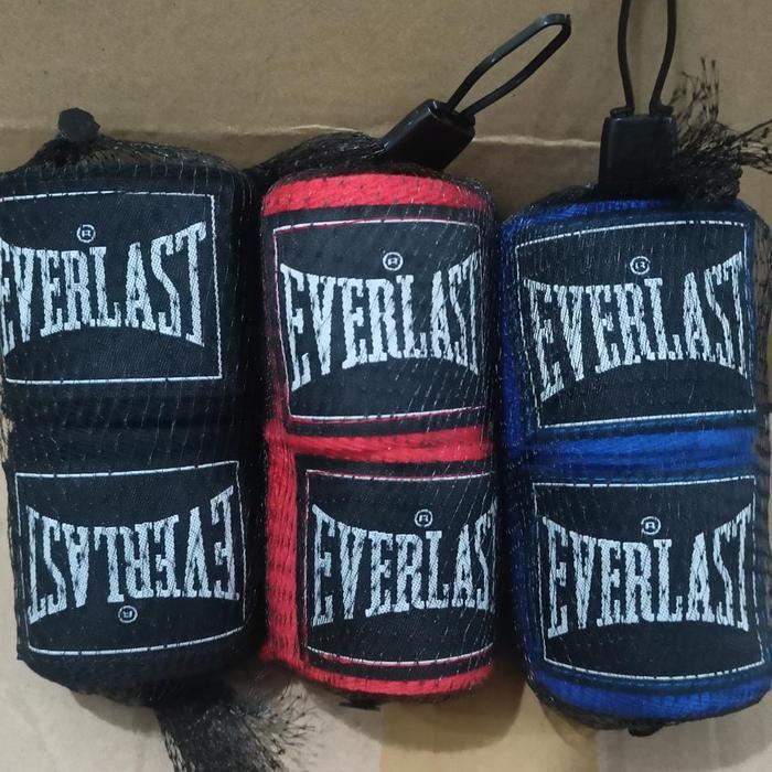Happyfit - Tinju Handwrap/Hand Wrap Muay Thai - Free Jaring Everlas 2.4 Meter Dan 5 Meter