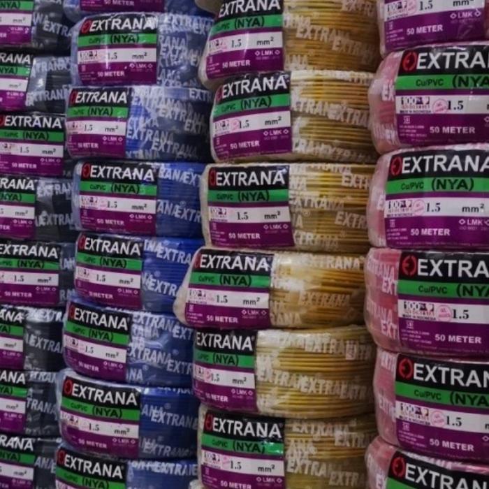 Murah Kabel Instalasi Extrana NYA 1.5mm 1.5 mm Kabel Extrana NYA 1,5 mm