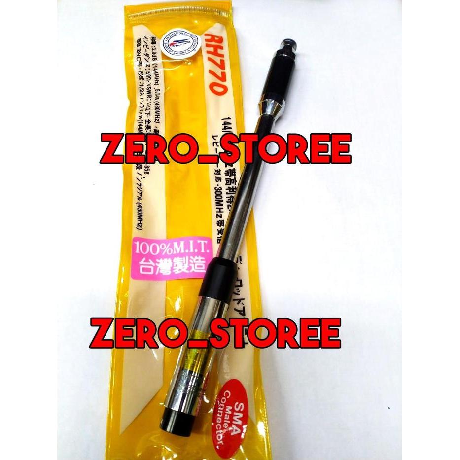 RH770 ANTENA HT DUALBAND SMA MALE TELESKOPIK TARIK RH 770 YAESU LAKI