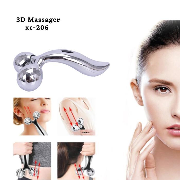 3D Roller Massager - Alat Pijat Wajah - V Shape Massager
