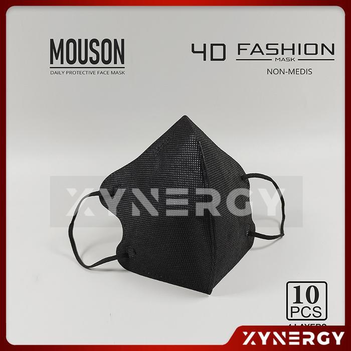 "New" Masker Mouson 4D Fashion Masker Non Medis Sekali Pakai 4 Ply