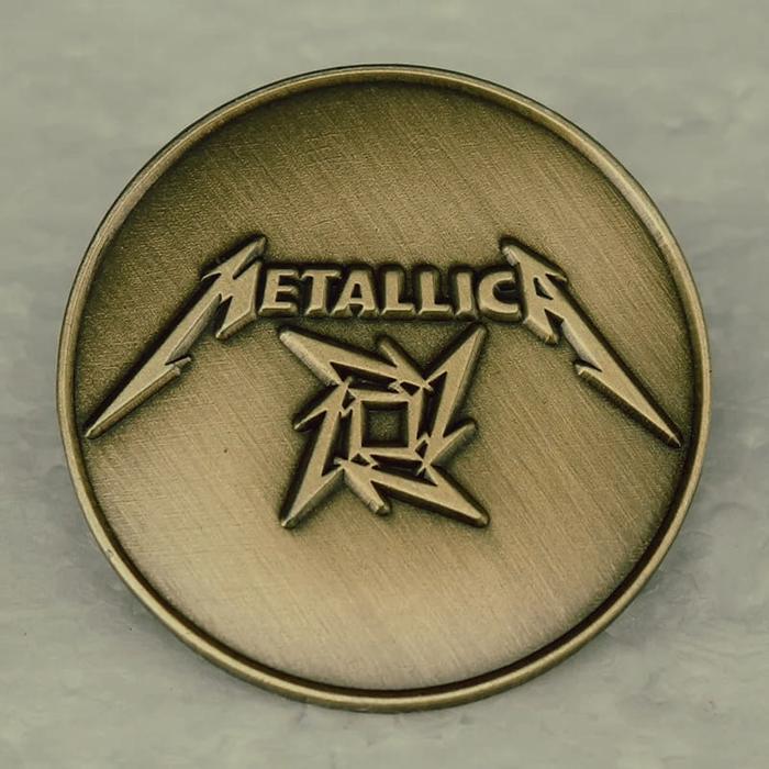 Bros Pin Enamel Metallica Music Band Rock