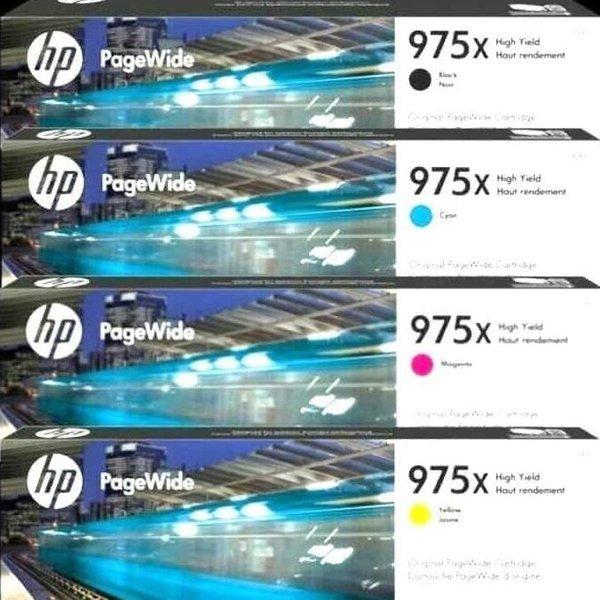 Tinta Cartridge Hp 975X Black 975X Cyan 975X Yellow Magenta Original -