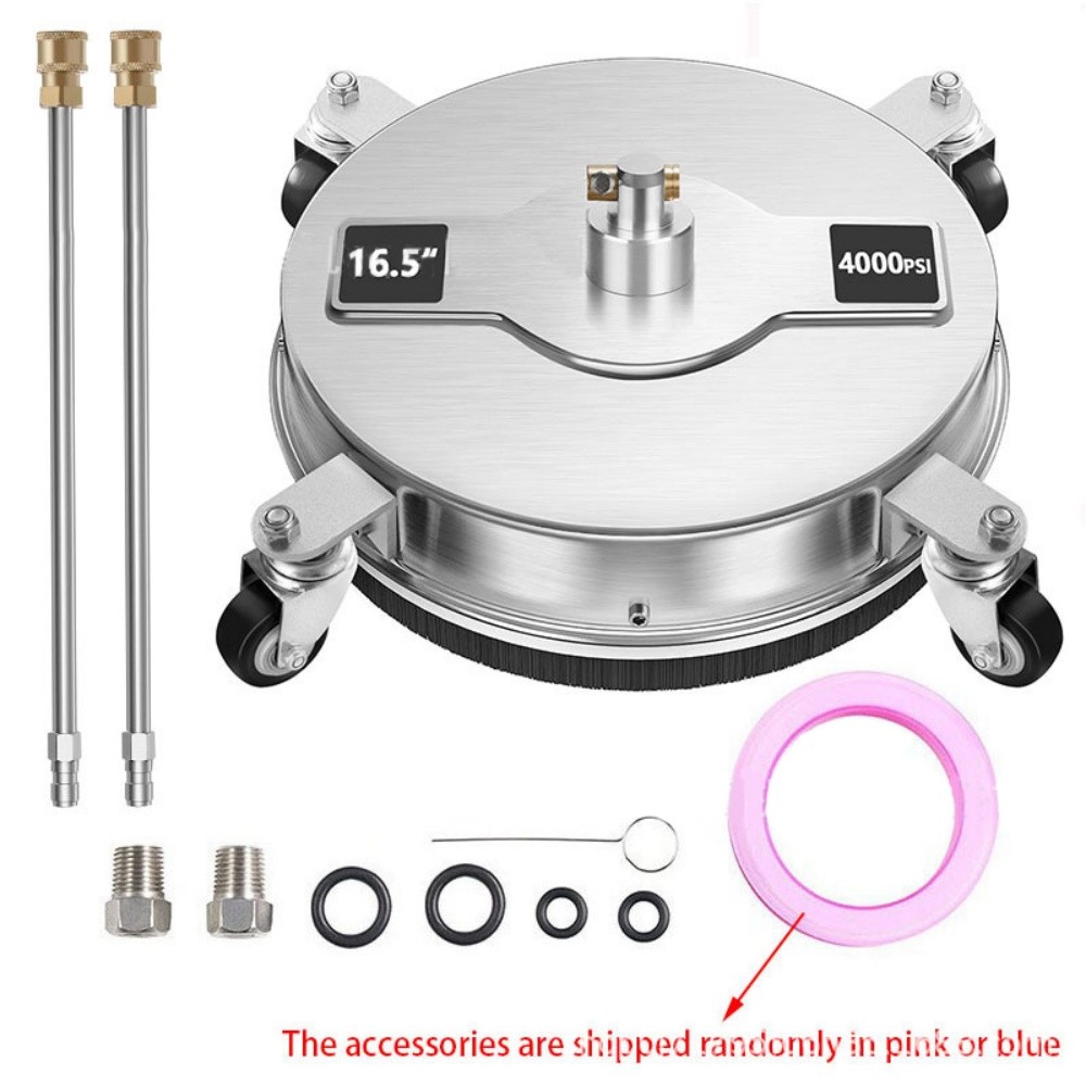 16.5 INCH PRESSURE WASHER SURFACE CLEANER STAINLESS STEEL PRESSURE WASHER ROTARY FLAT SURFACE