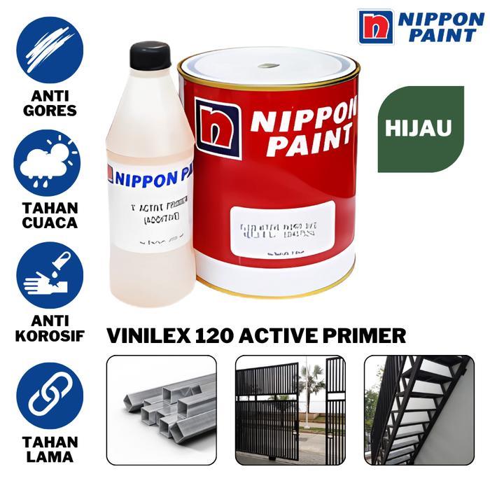 Nippon Active Primer V120 Cat Dasar Besi Galvanis Cat Dasar Aluminium CatDasarKalvanis Co