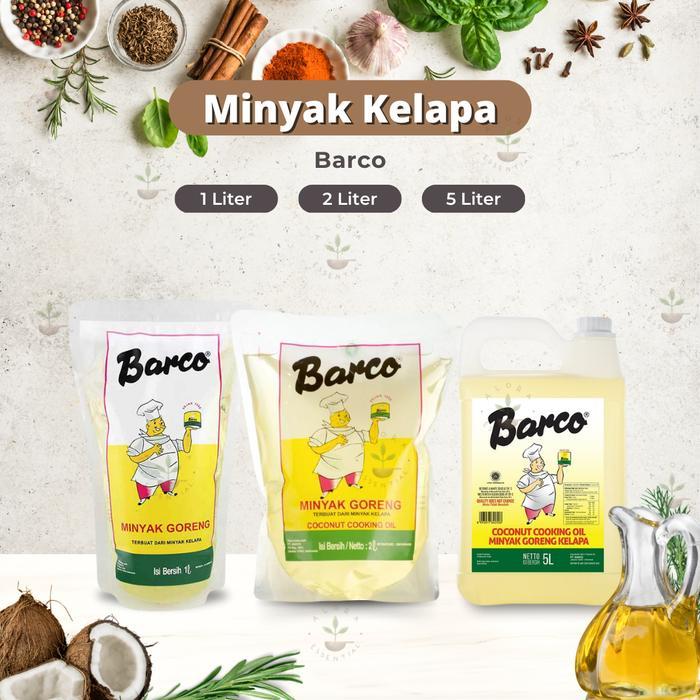 BARCO MINYAK GORENG KELAPA MURNI COCONUT COOKING OIL 5 LITER - MINYAK BARCO 5 LITER