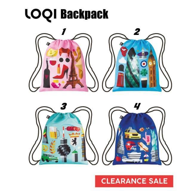 DISKON CLEARANCE - LOQI Backpack/Tas Ransel Serut/Travelling Bag Collection READY STOCK