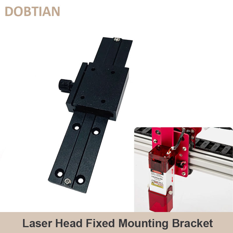 Laser Head Focusing Metal Fixed Mounting Bracket, Engraving Machine Laser Head Z axis Slide way
