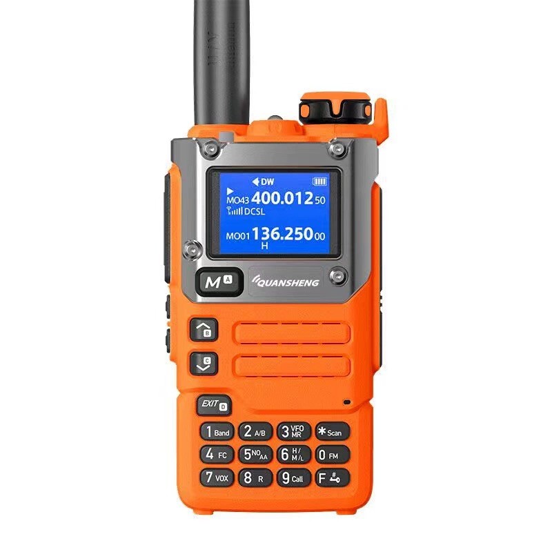 Quansheng UV-K5(8) UV-K58 UV-K6 UVK58 orange color Two Way Radio 50-600MHz Multi-band UV-K5 Upgrade 