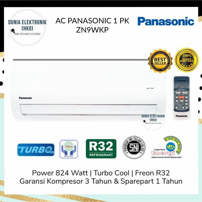 AC PANASONIC 1 PK ZN9WKP ZN 9 WKP 9WKP TURBO COOL R32 LOW WATT