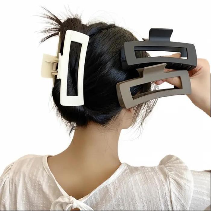 JEPIT RAMBUT SUPER JUMBO KOREA 13CM JEDAI DOFF PERSEGI PANJANG JEPITAN KOREA ORIGINAL BIG SIZE