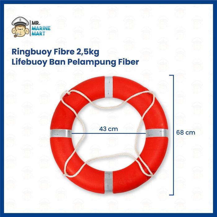 Ringbuoy Fiber Lifebuoy Ban Pelampung Kapal Fiber