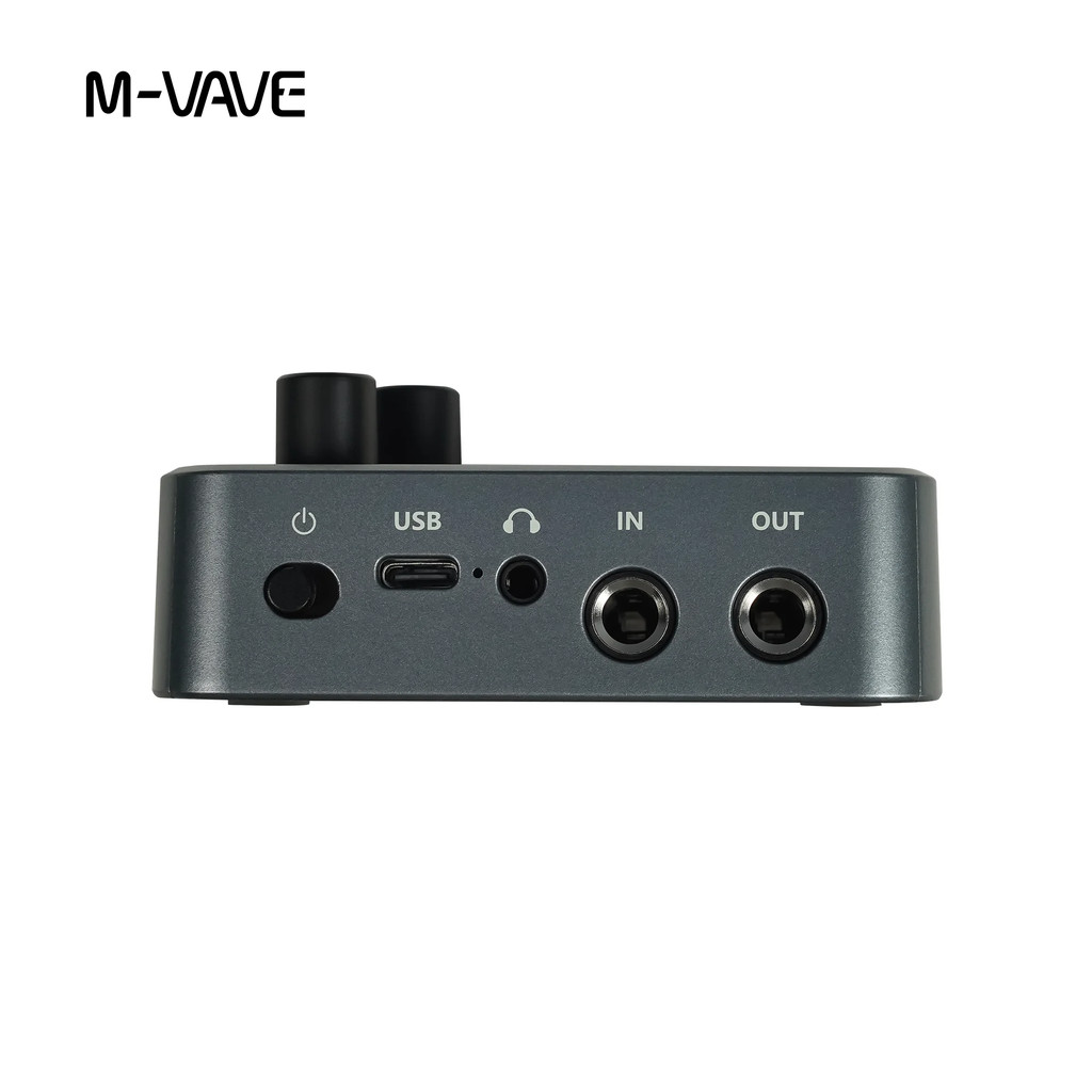 M-VAVE POCKET AMP Mini Guitar Bass Amp 1.54" LCD Color Screen APP Control Multi-Function Desktop