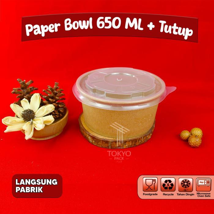 Paper Bowl 650 ml / Mangkok Kertas / Rice Bowl Paper 650 ml