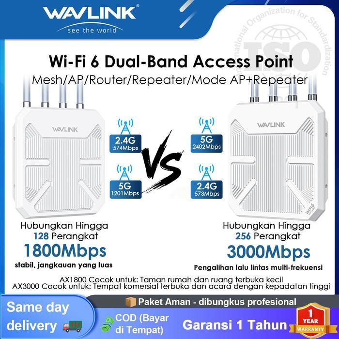 New Best Quality 100% Original Wavlink Wifi6 Ax3000 Wifi Vocher Mesh Extender, Penguat Sinyal Wifi