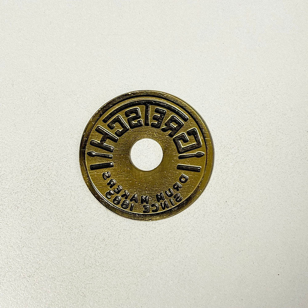 1950s 60's Gretsch Drum Round Badge Snare Tom Kick Vintage Part