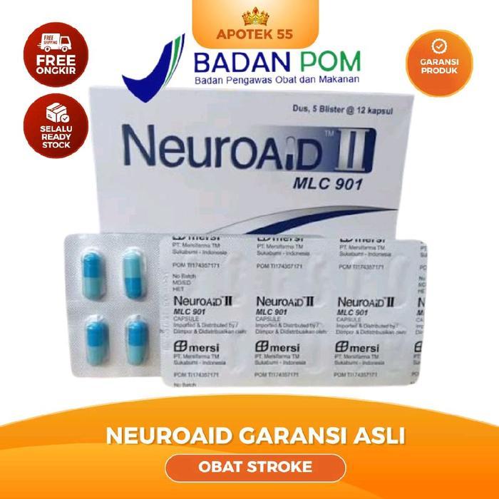 OBAT STROKE BPOM RESMI OBAT STROKE PALING AMPUH OBAT ISI 60 KAPSUL NEUROAID II MLC 901 OBAT STROKE