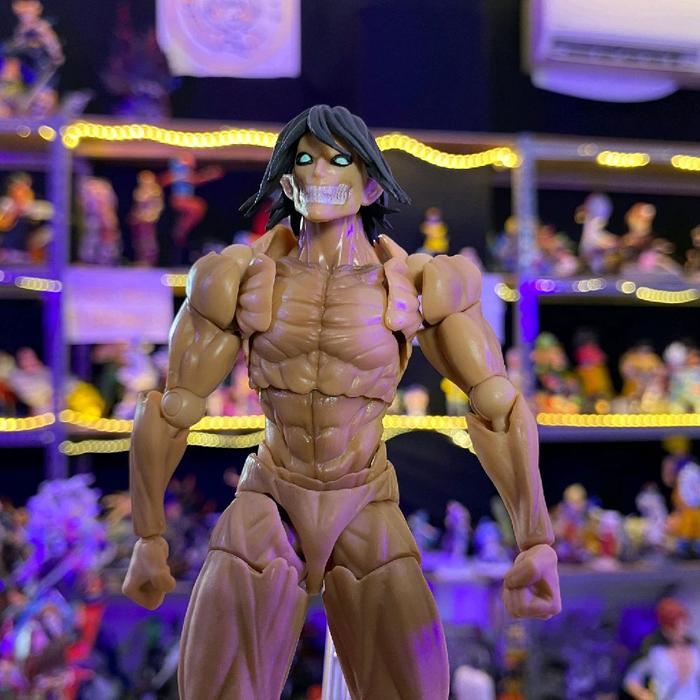 EREN JAEGER FIGMA REVOLTECH 1 PCS 400 ATTACK ON TITAN ANIME ACTION FIGURE Mainan