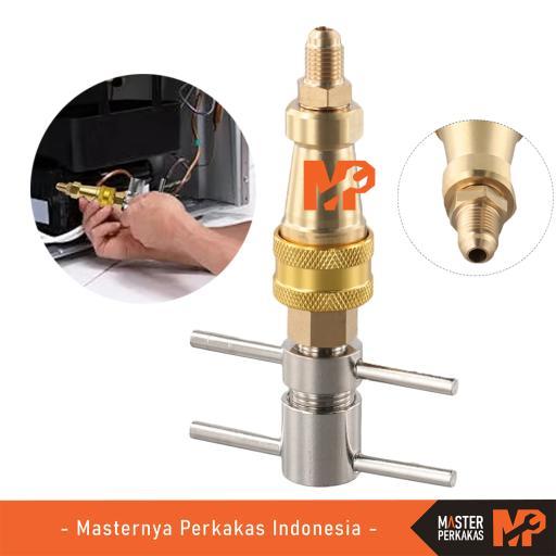 MP Tools Flushing 1/4 Inch AK80 / Konektor Alat Pengisian Cepat Refrigeran Kulkas / Pencuci Tekanan 
